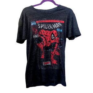 Spiderman Men's Gray Tee‎ Size M